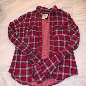 Abercrombie and Fitch red flannel size small